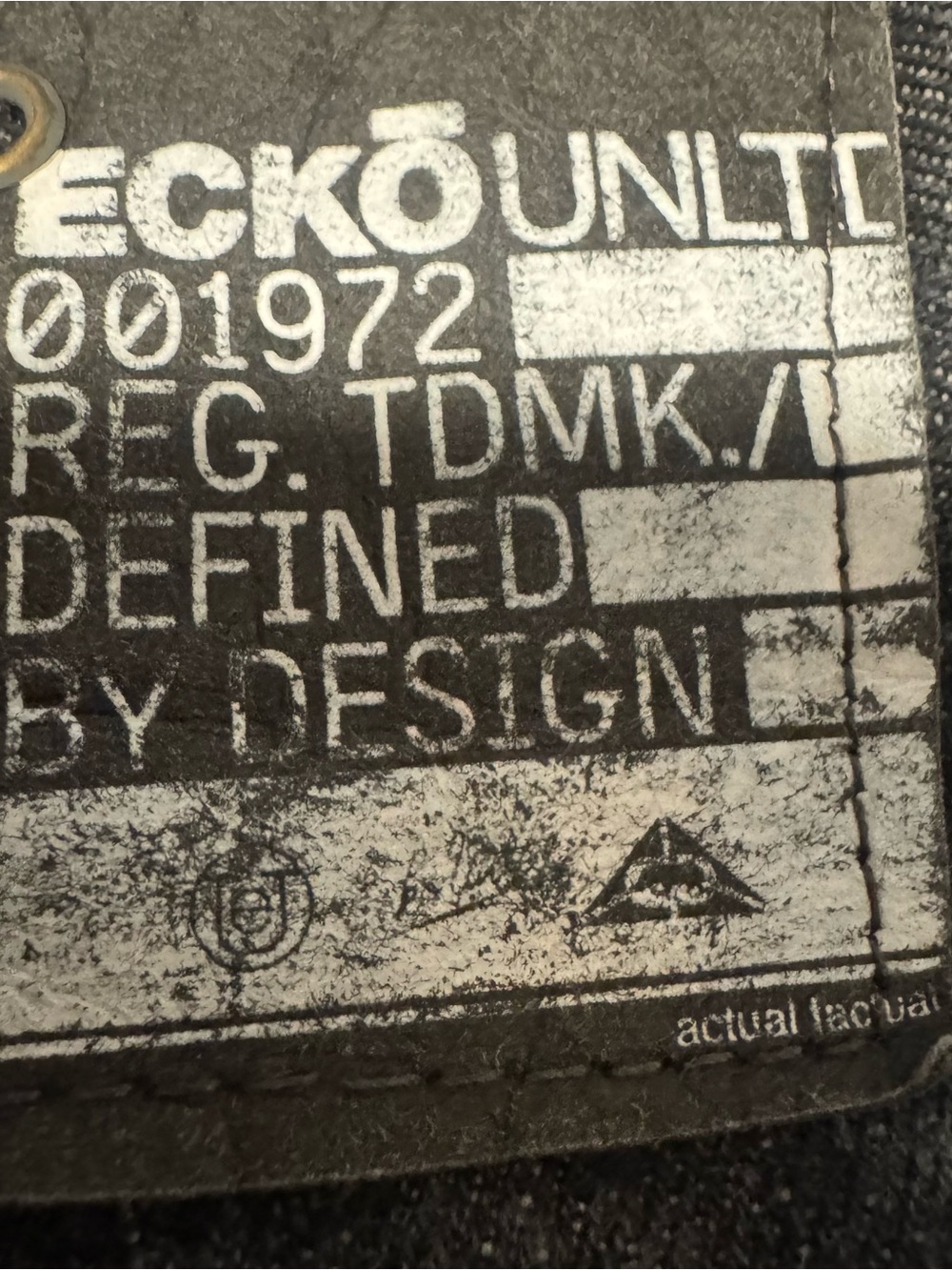 Vtg Y2K Youth Sz 10 Ecko Unltd Jeans Black Embroidered Logo Back Pockets 001972 - Picture 12 of 14